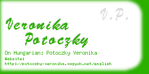 veronika potoczky business card